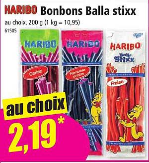 haribo bonbons balla stixx