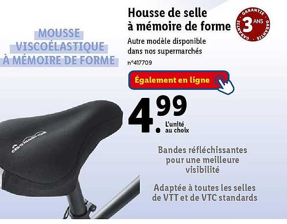 housse de selle à mémoire de forme