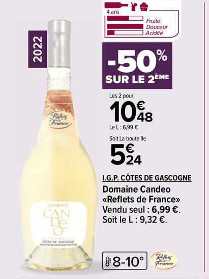 i.g.p. côtes de gascogne domaine candeo «reflets de france»