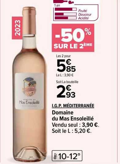 i.g.p. méditerranée domaine du mas ensoleillé