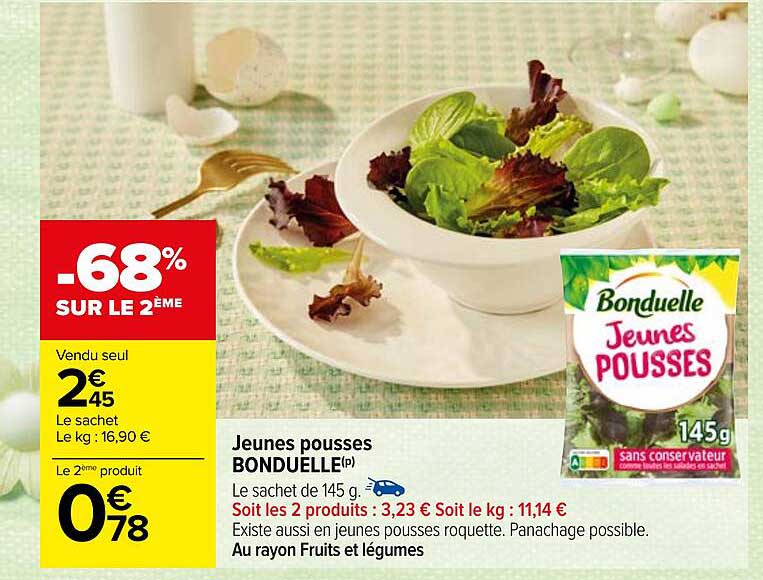 jeunes pousse bonduelle