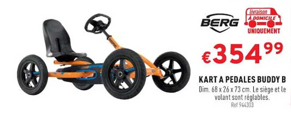 kart à pedales buddy b