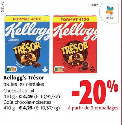 kellogg's trésor toutes les céréales