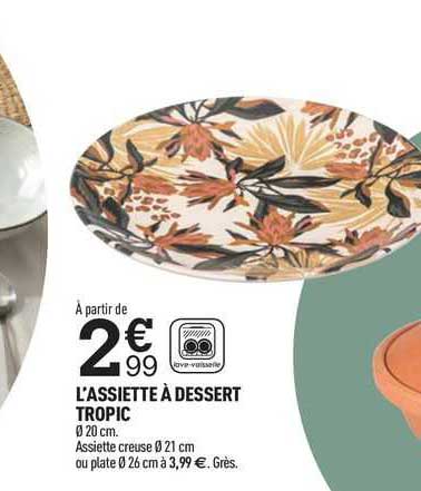 L'assiette à Dessert Tropic