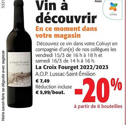 la croix fourget 2022/2023 a.o.p. lussac-saint-émilion