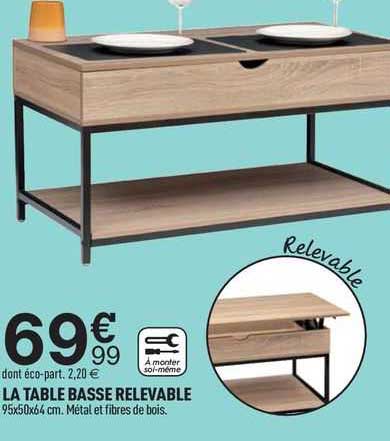 La Table Basse Relevable