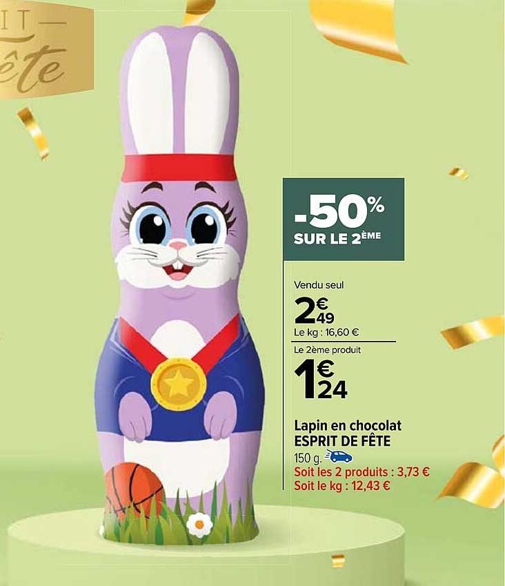 Lapin En Chocolat Esprit De Fête