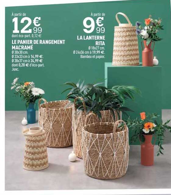 Le Panier De Rangement Macramé, La Lanterne Rita