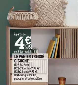 le panier tressé gigogne