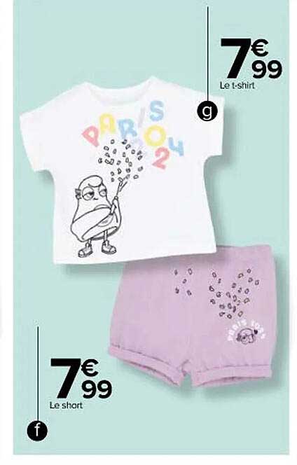 le t-shirt, le short