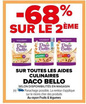 les aides culinaires daco bello