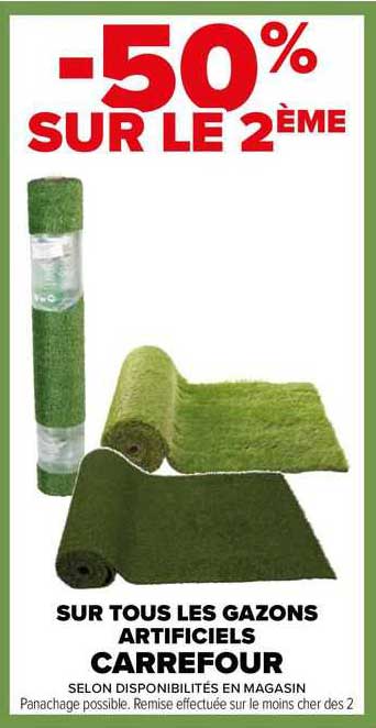 les gazons artificiels carrefour