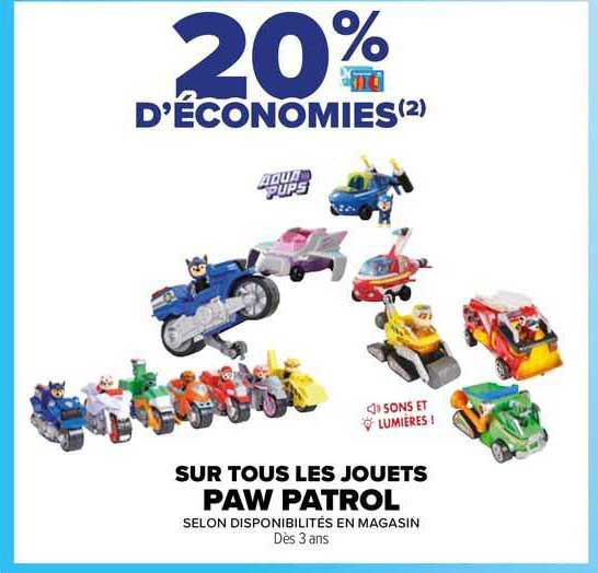 les jouets paw patrol