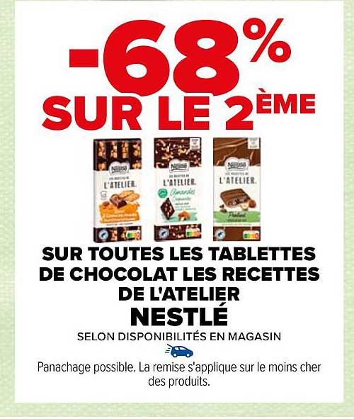 les tablettes de chocolat les recettes de l'atelier nestlé