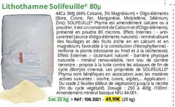 lithothamne solifeuille 80u