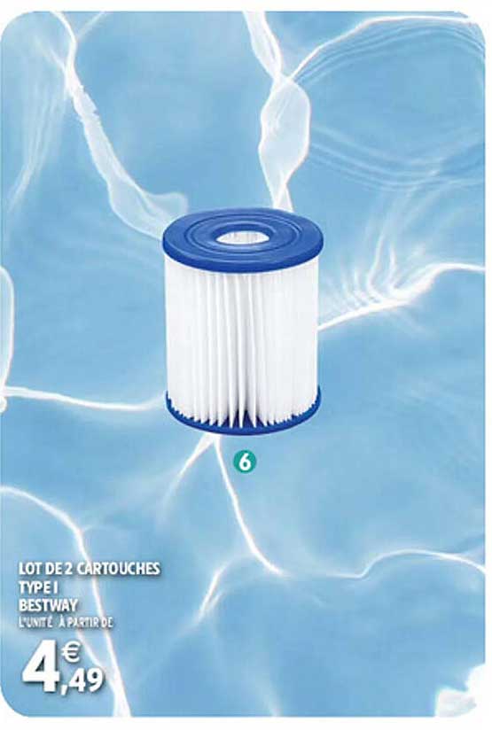 lot de 2 cartouches type I bestway
