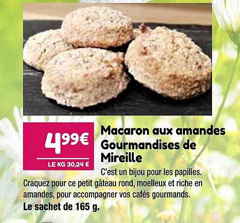macaron aux amandes gourmandises de mireille