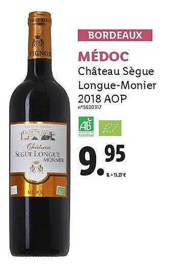 médoc château sègue longue-monier 2018 aop
