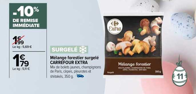 mélange forestier surgelé carrefour extra
