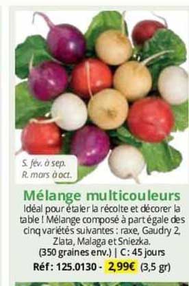 mélange multicouleurs