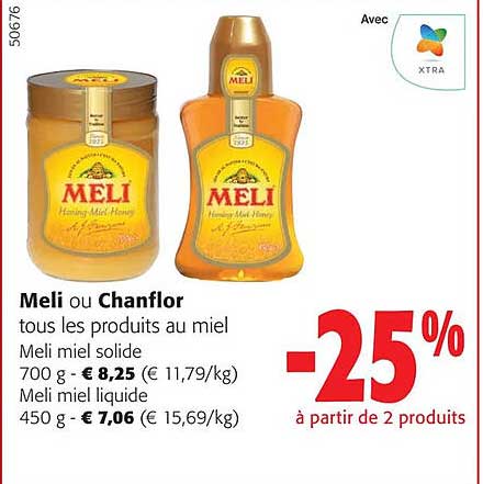 meli ou chanflor tous les produits au miel