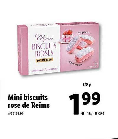 mini biscuits rose de reims