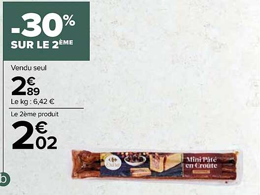 Mini Pâté En Croûte Carrefour Extra