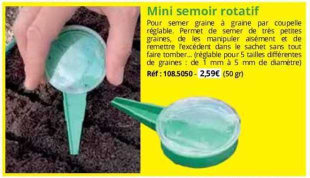 mini semoir rotatif