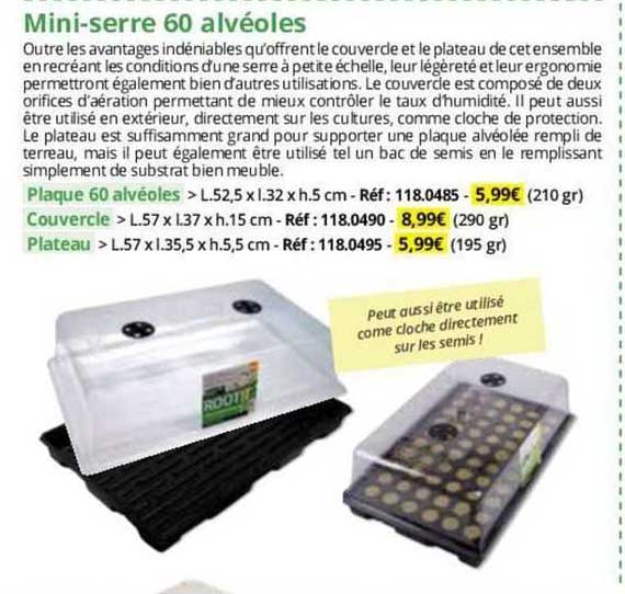 mini-serre 60 alvéoles