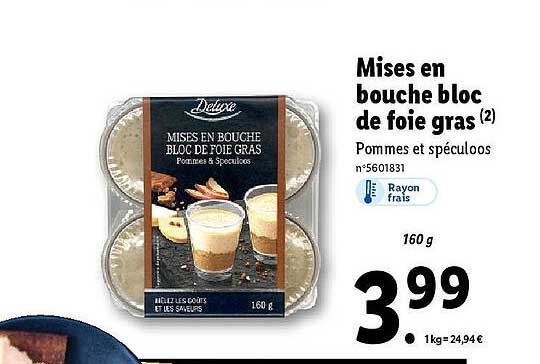 mises en bouche bloc de foie gras