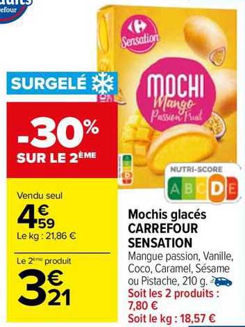Mochis Glacés Carrefour Sensation