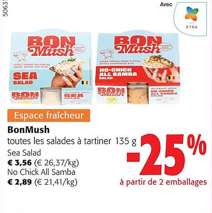 monMush salades à tartiner sea salad