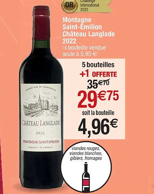 Montagne Saint-émilion Château Langlade 2022