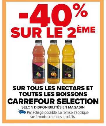 Nectars Et Les Boissons Carrefour Sélection
