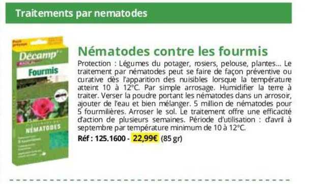 nématodes contre les fourmis