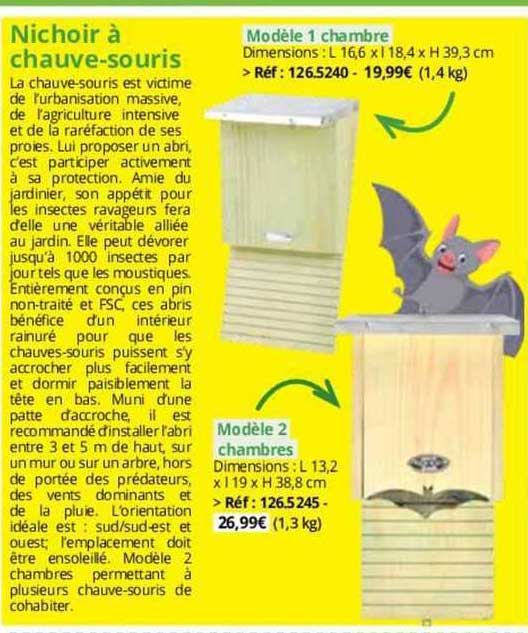 nichoir à chauve-souris