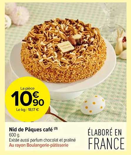 nid de pâques café