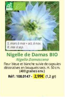 nigelle de damas bio