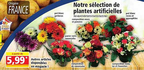 notre sélection de plantes artificielles