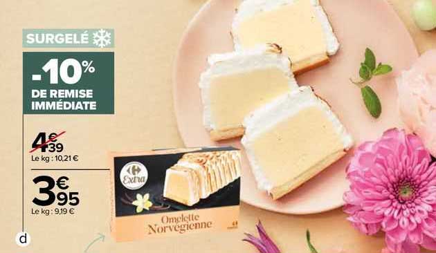 omelettes norvégienne carrefour extra