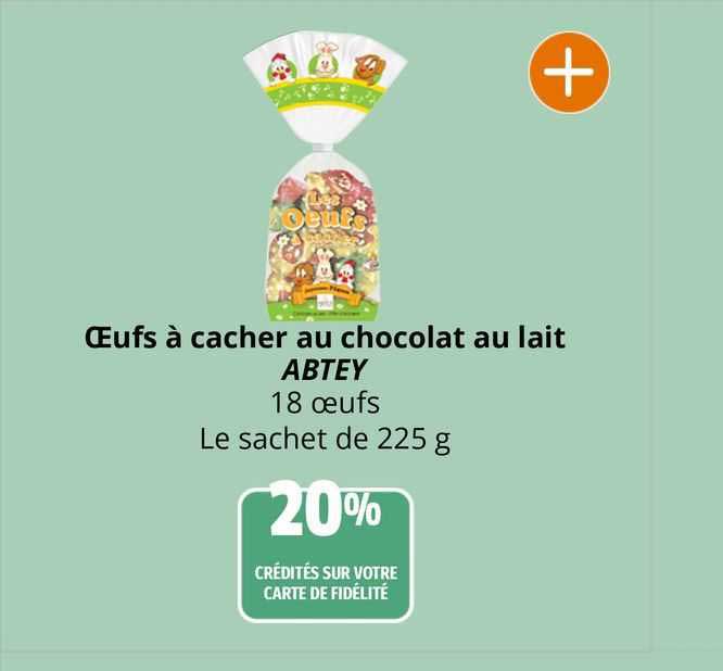 œufs à cacher au chocolat au lait abtey