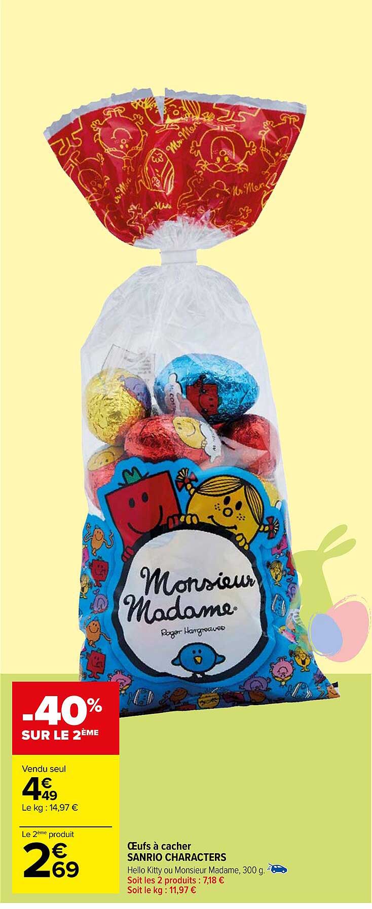œufs à cacher sanrio characters