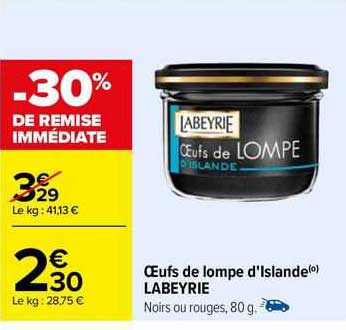 œufs de lompe d'islande labeyrie