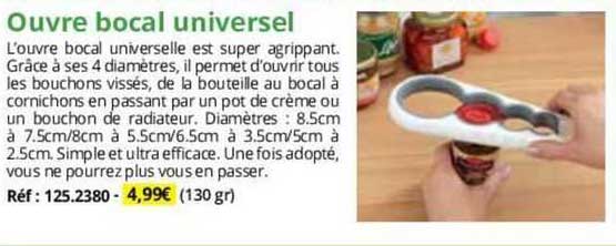 ouvre bocal universel