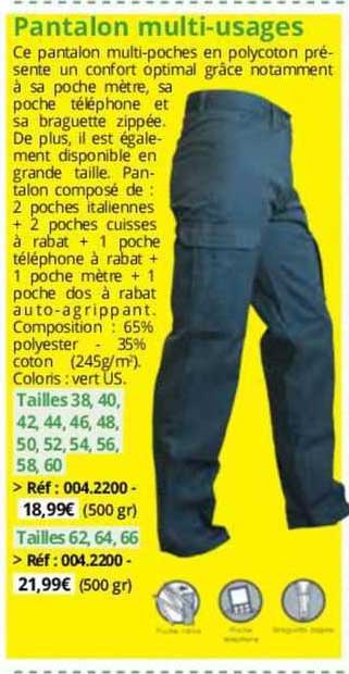 pantalon multi-usages