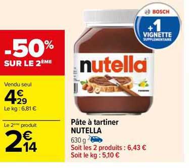 Pâte à Tartiner Nutella