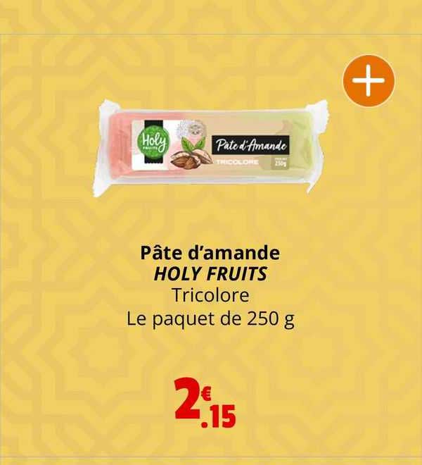 pâte d'amande holy fruits