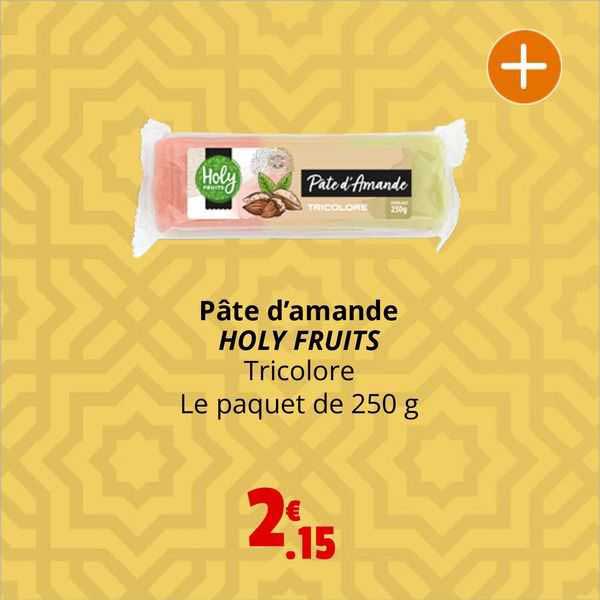pâte d'amande holy fruits