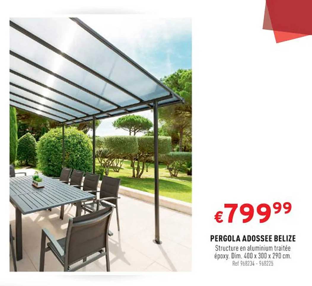 pergola adossee belize