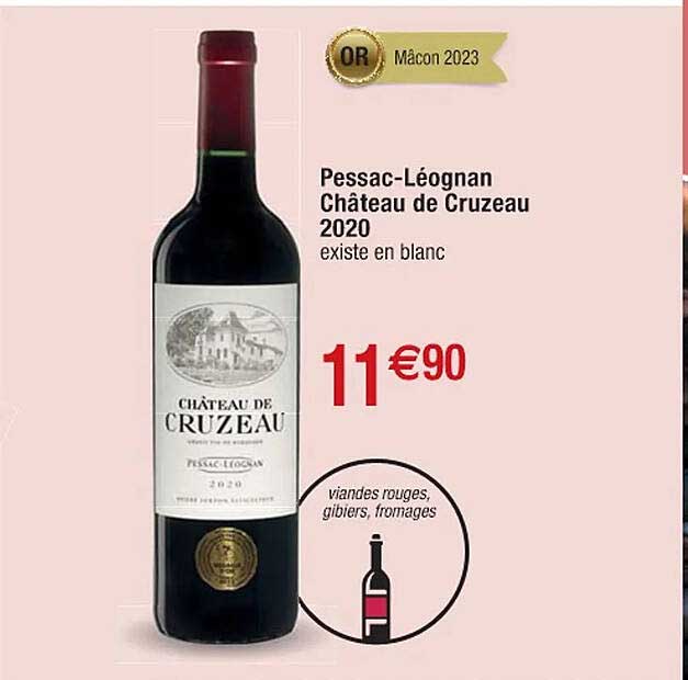pessac-léognan château de cruzeau 2020